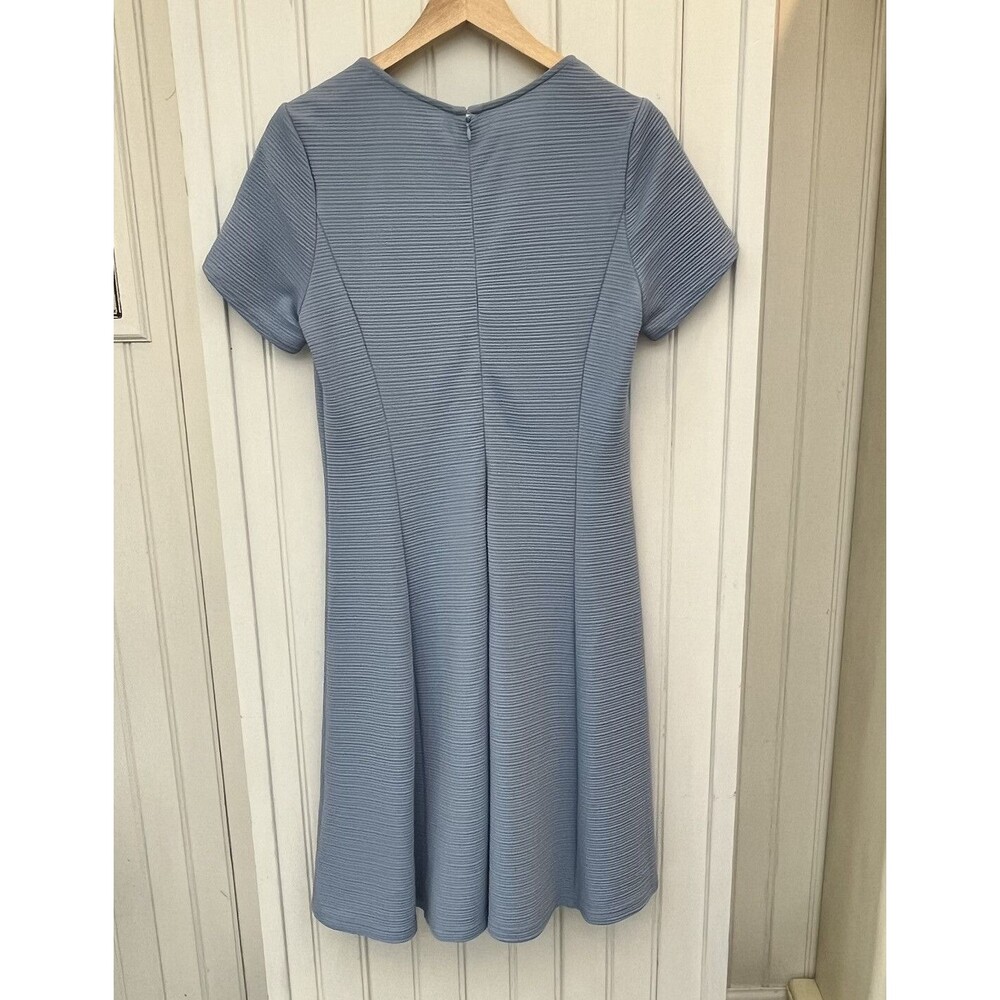 Anthropologie Hutch XXL Blue Lisa Knit Flare Dress Stretch Princess Seams Plus - Picture 9 of 9